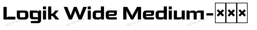 Logik Wide Medium字体转换